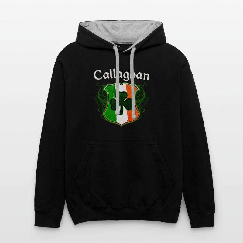 Callaghan Irish Surname Ireland Flag Shamrock