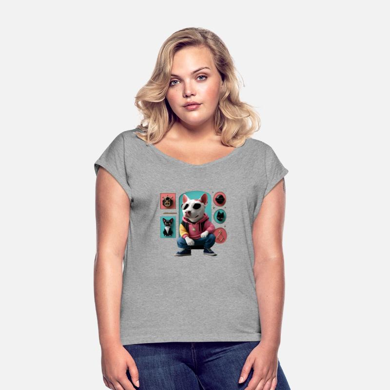 Cartoon Character in 3d. Cute Bull Terrier