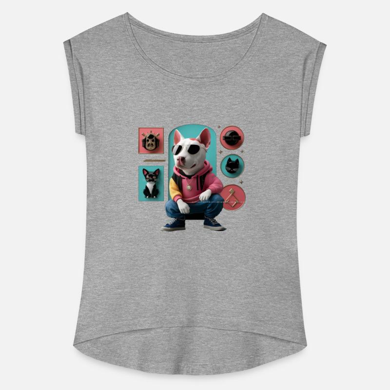 Cartoon Character in 3d. Cute Bull Terrier