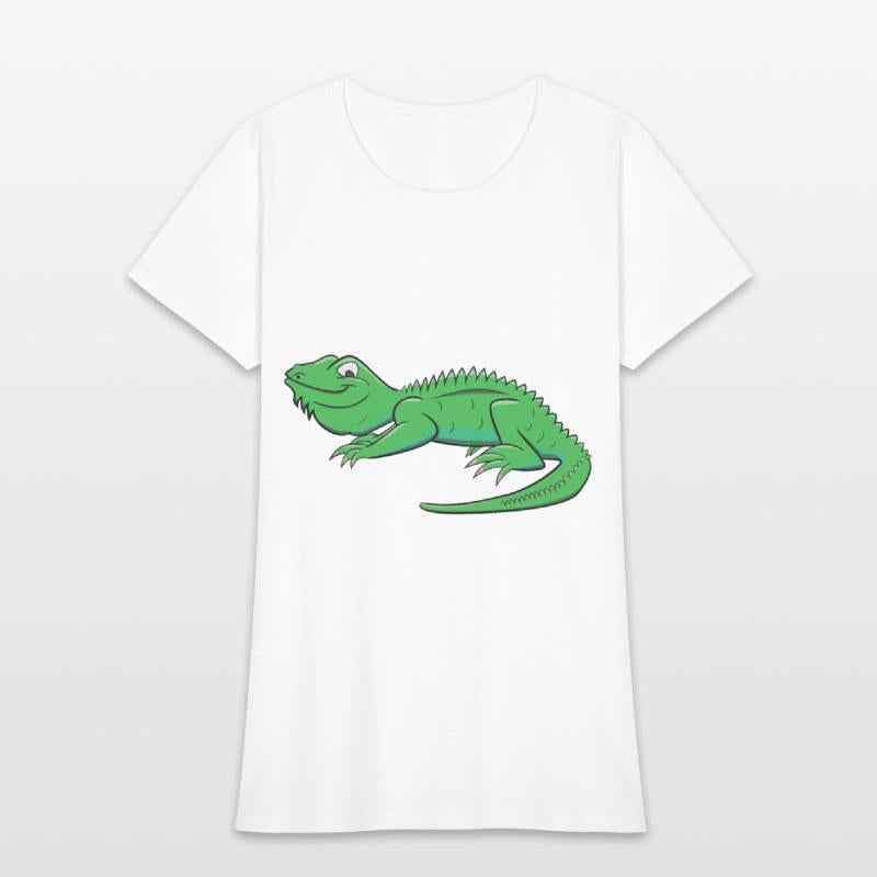 Cartoon Light Green Lizard