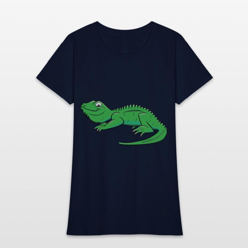 Cartoon Light Green Lizard