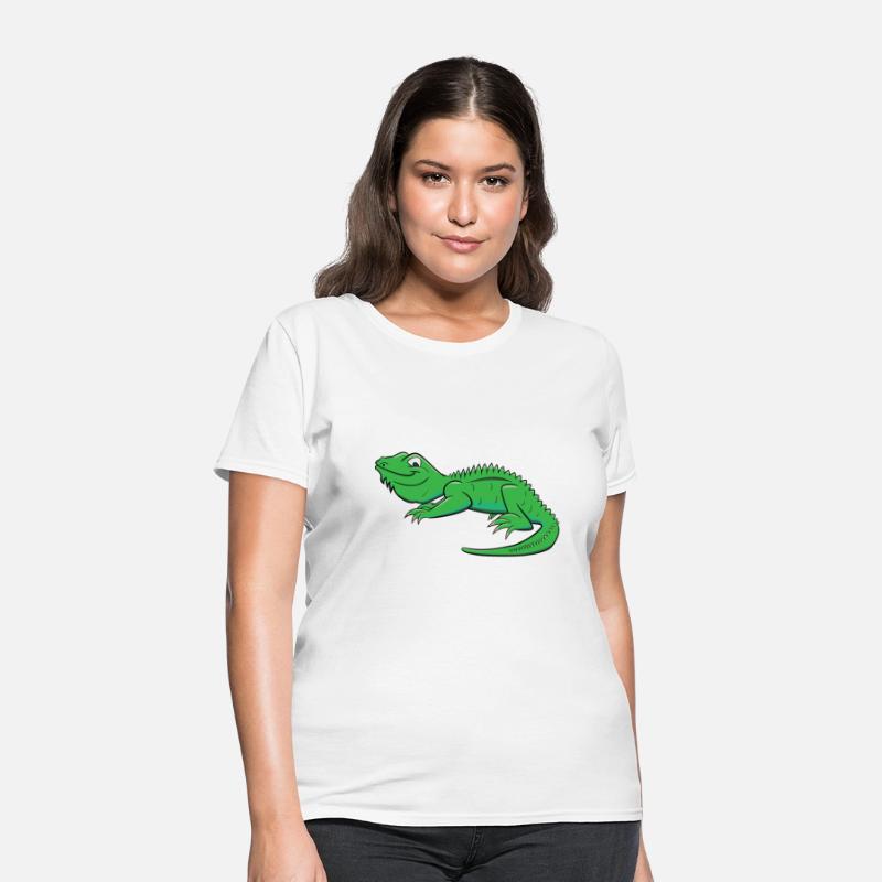 Cartoon Light Green Lizard