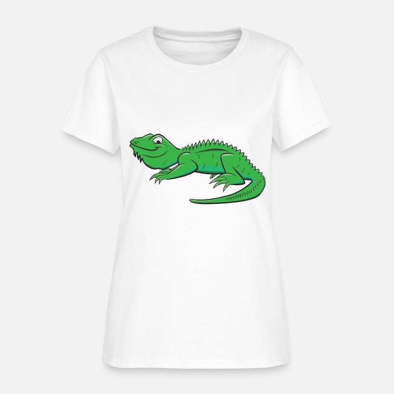 Cartoon Light Green Lizard