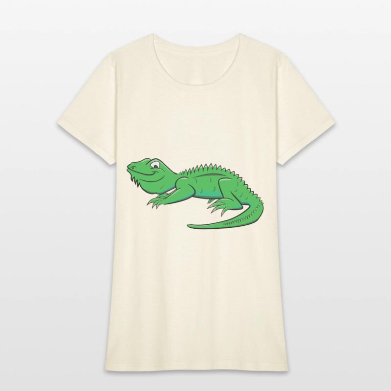 Cartoon Light Green Lizard