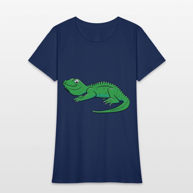 Cartoon Light Green Lizard
