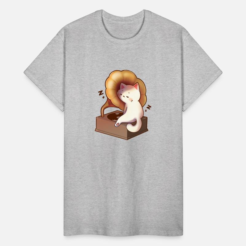 Cat Napping In Record Player