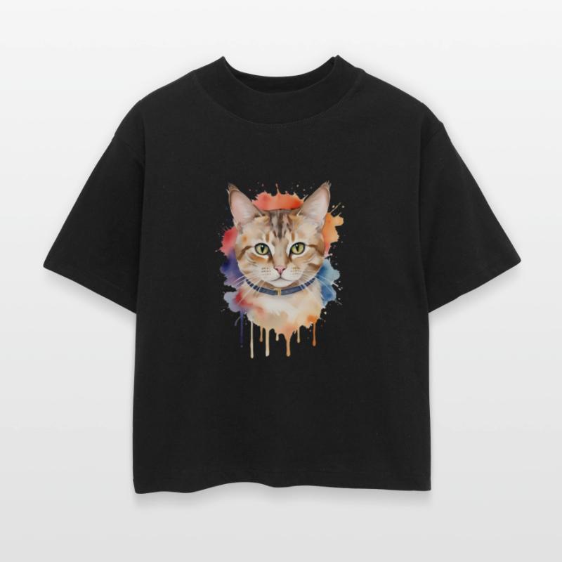 Cat Watercolor Pet Design