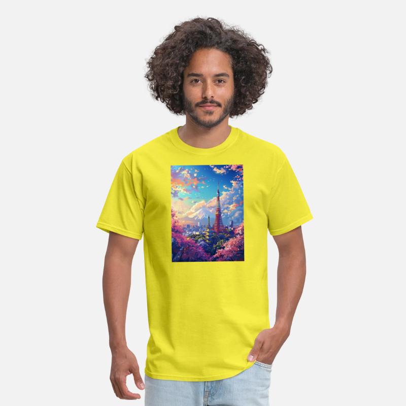 Cherry blossoms around the Tokyo Tower