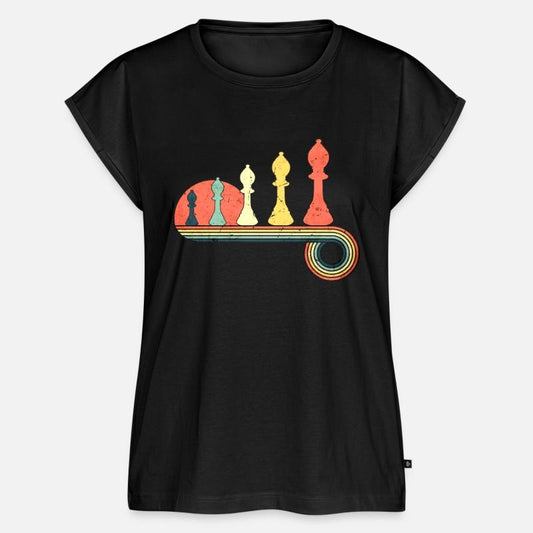 Chess Piece Bishop Vintage Sunset Rainbow Color