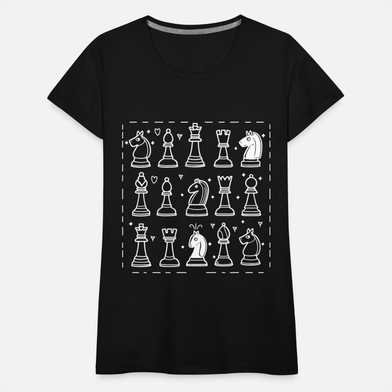 Chess Pieces Line Art