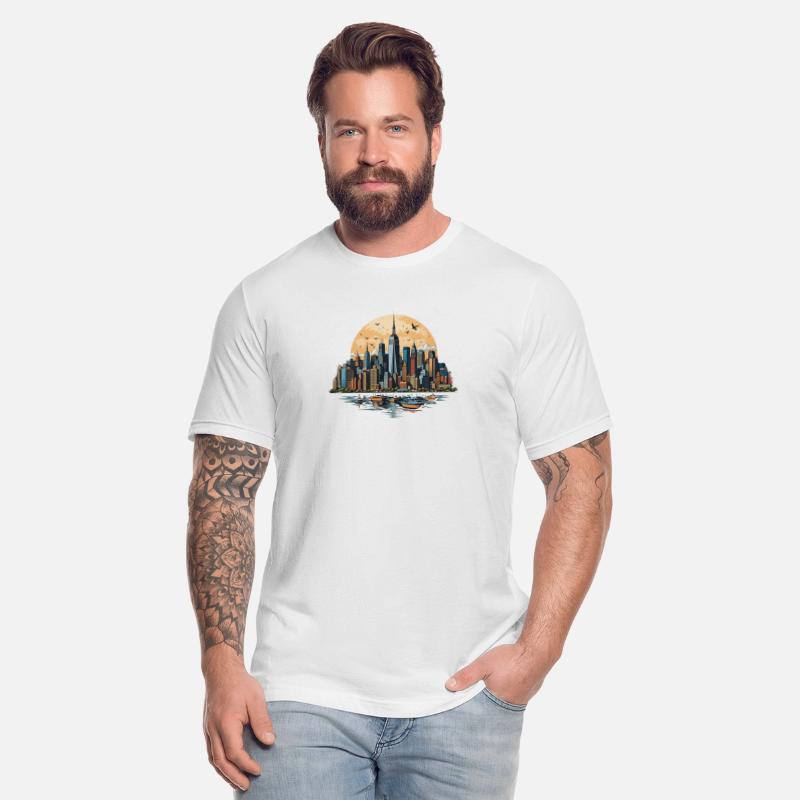 City Dreams Skyline Serenity T-shirt