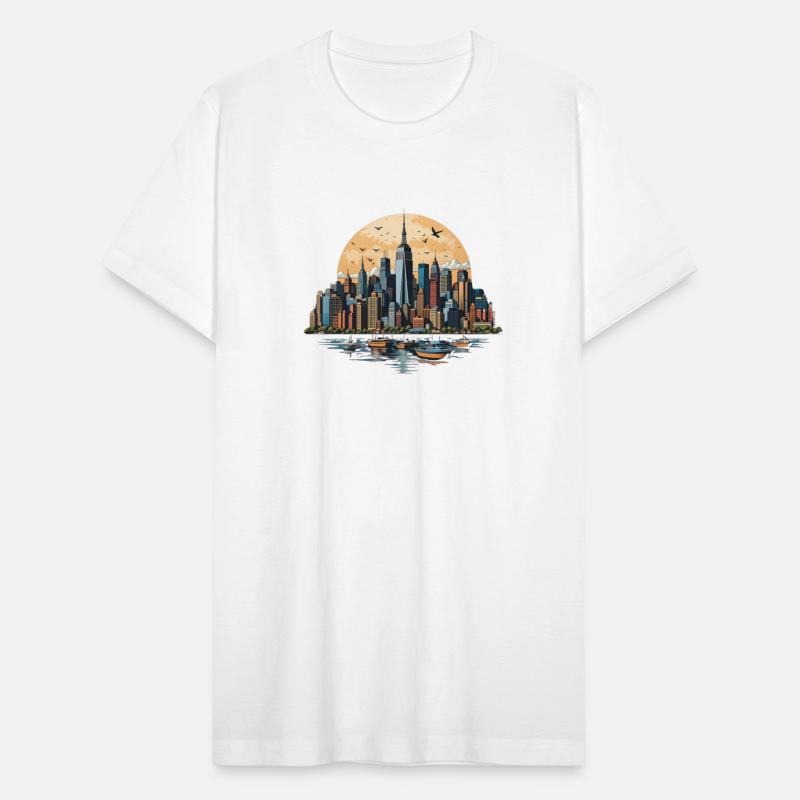 City Dreams Skyline Serenity T-shirt