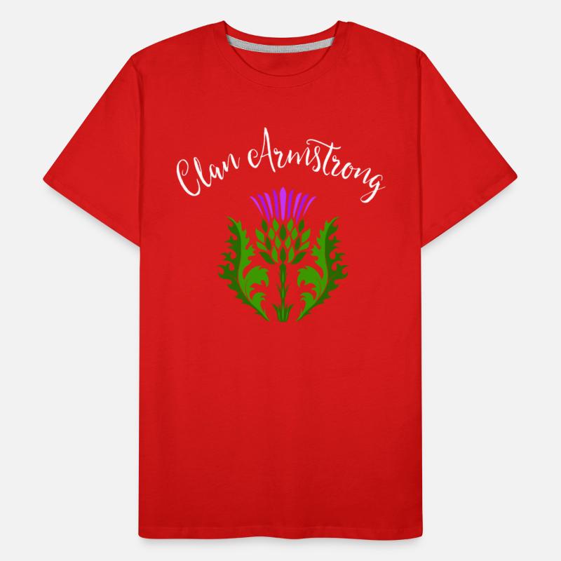 Clan Armstrong Surname Thistle Flower Scottish