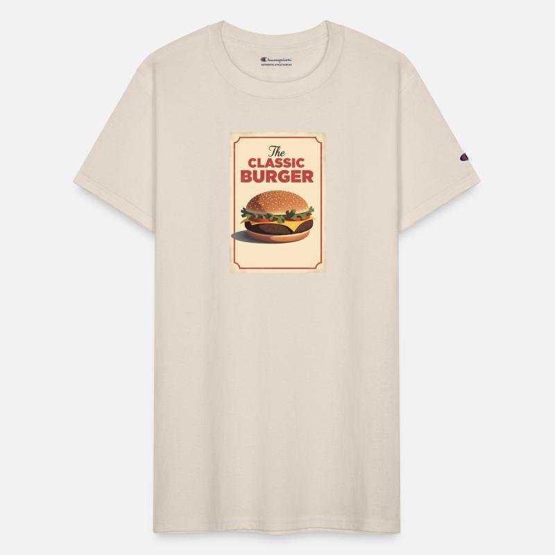 Classic Vintage Hamburger Print – Retro Style