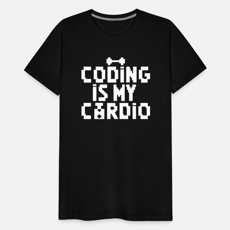 Coding Is My Cardio | 8-Bit Retro Coder