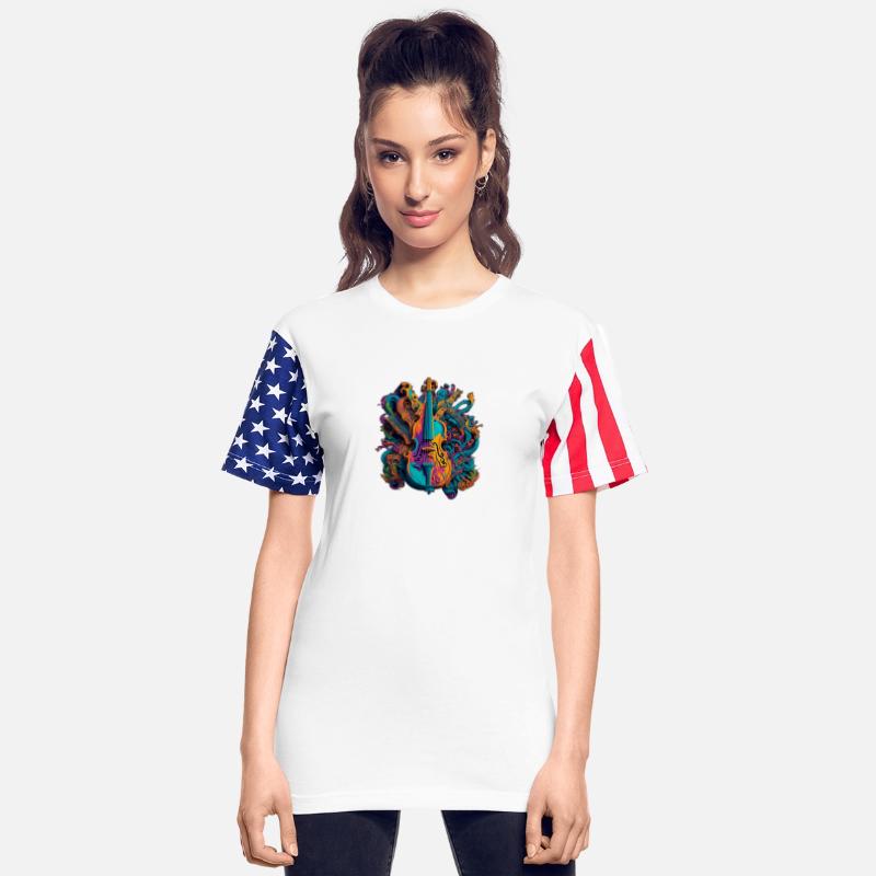 colourful guitar,Lets Rock Rock&Roll Vintage Elect