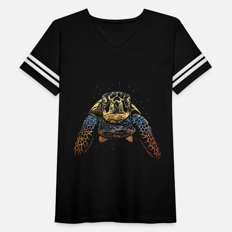 Cool colorful marine turtle