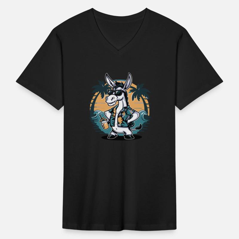 Cool Donkey in Sunglasses Hawaiian