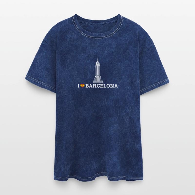 Cool Empire Building I Love Barcelona State Spain