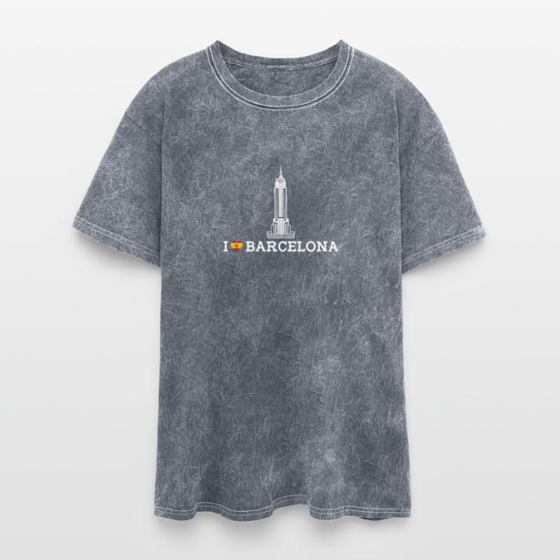 Cool Empire Building I Love Barcelona State Spain