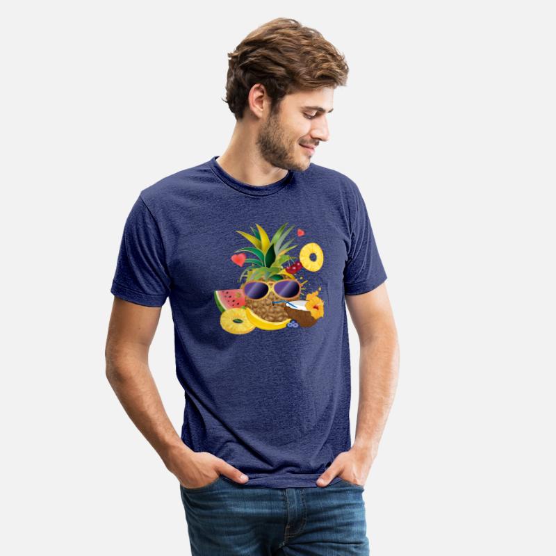 cool summer motif pineapple with coconut