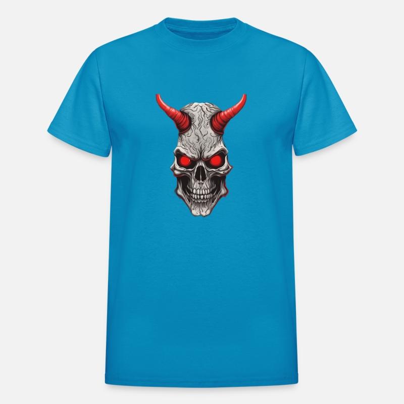 Crimson Ivory: Red-Horned Skull