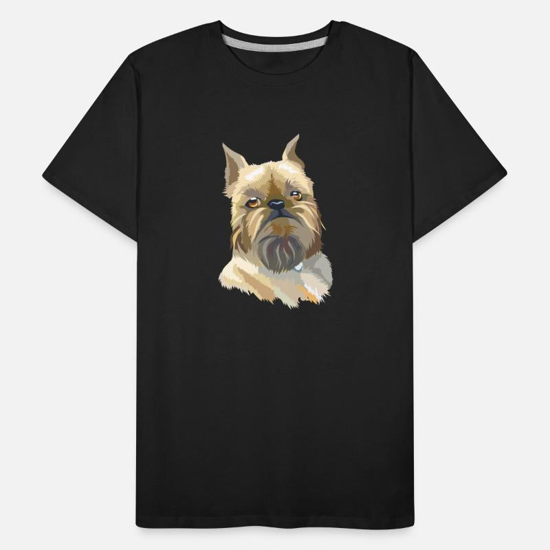 Cute Brussels Griffon Dog Watercolor Painting