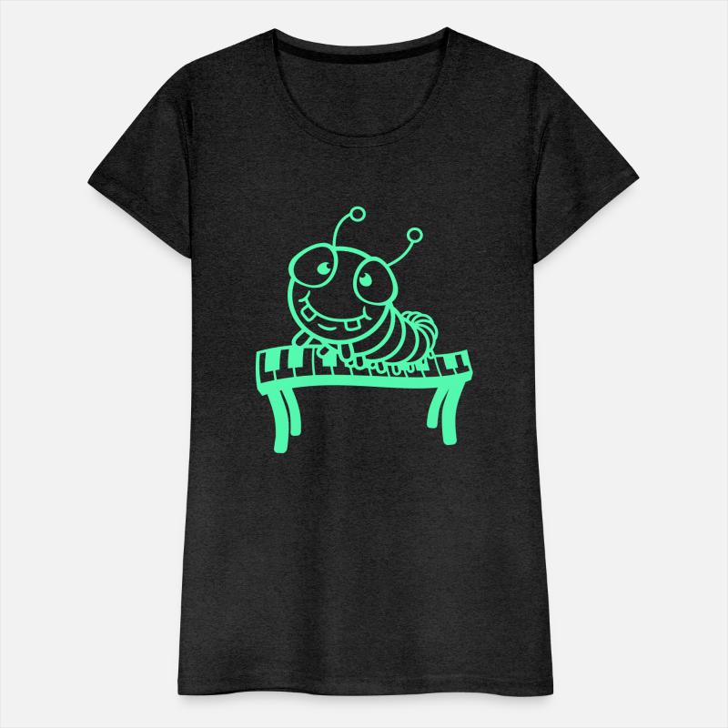 Cute Caterpillar Plays Keyboard Piano Keys Animal