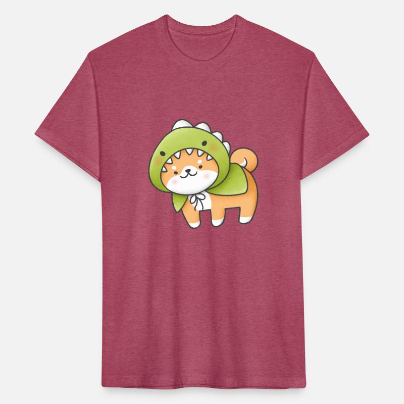 Cute Dog Wearing Dino Coat