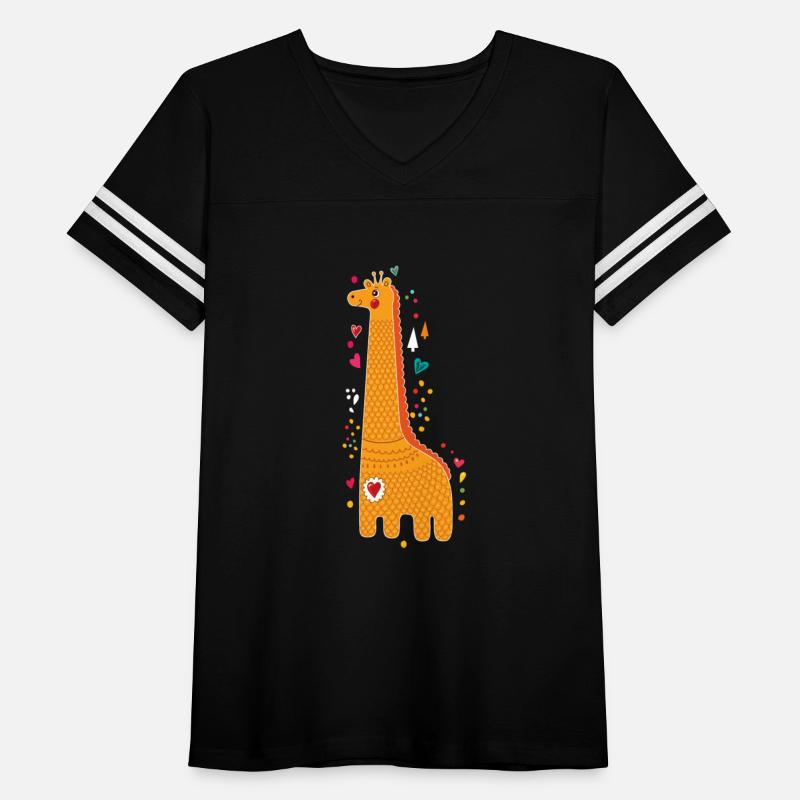 Cute giraffe with hearts