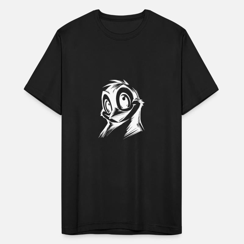 Cute Penguin Cartoon Pencil Style