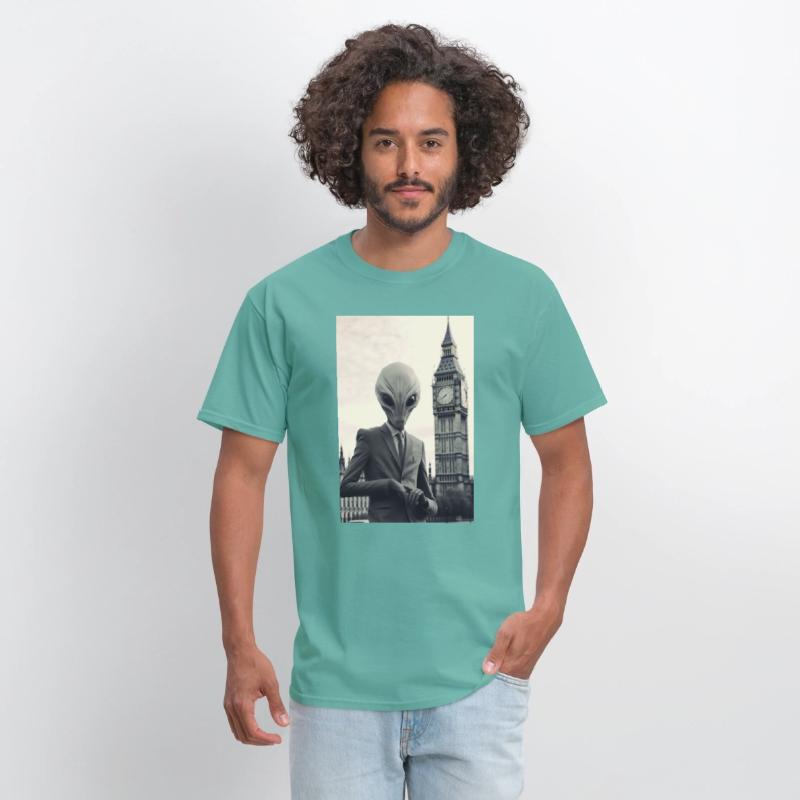 Dapper Alien in London - Art Print at Parliament