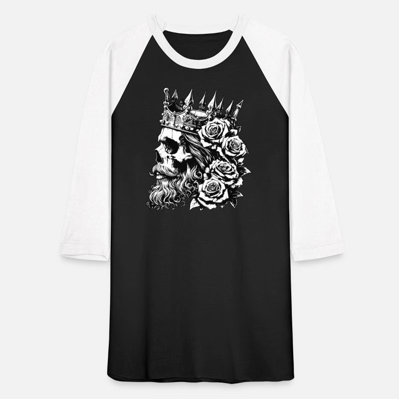 Dark Art Skull King Crown Prince with Roses