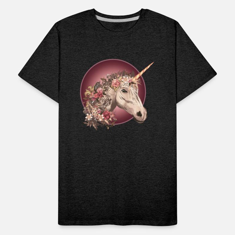 Das fantasievolle Einhorn mit Rosen und Florales