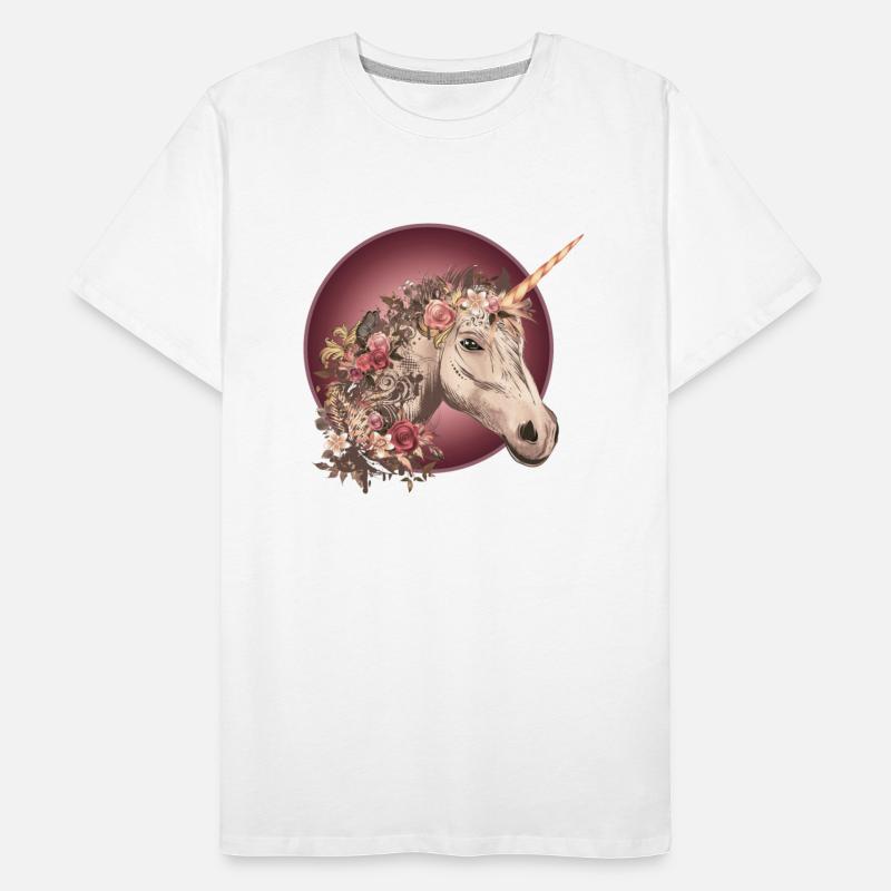 Das fantasievolle Einhorn mit Rosen und Florales