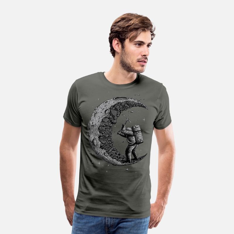 Digging the Moon Funny astronaut T shirt