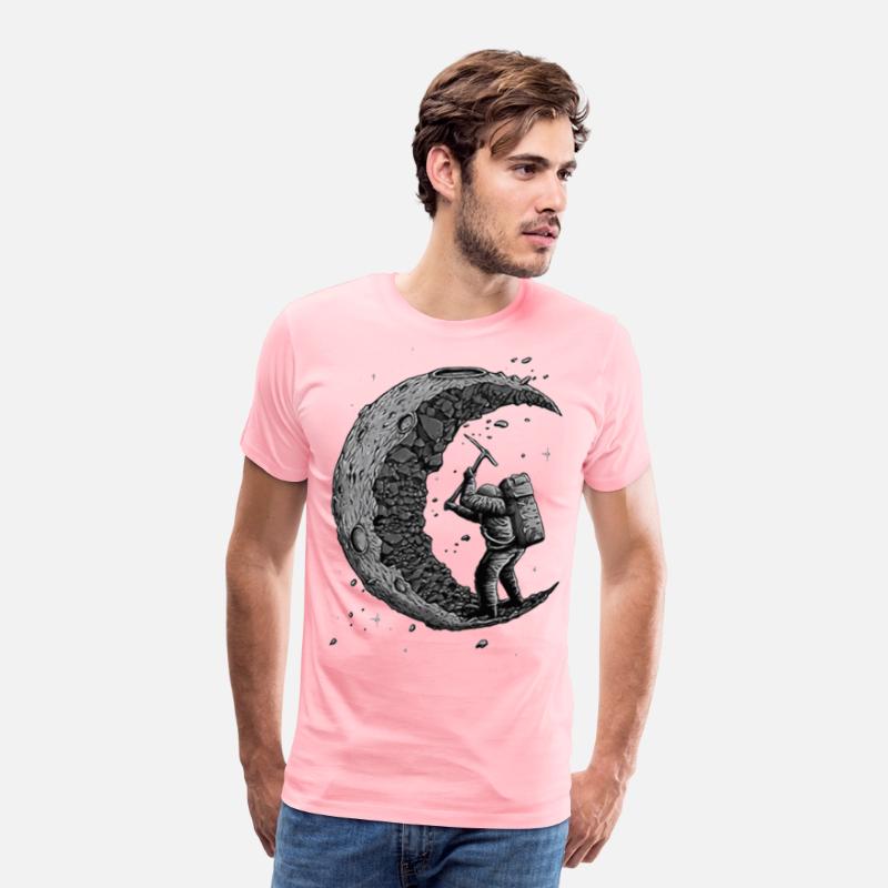 Digging the Moon Funny astronaut T shirt