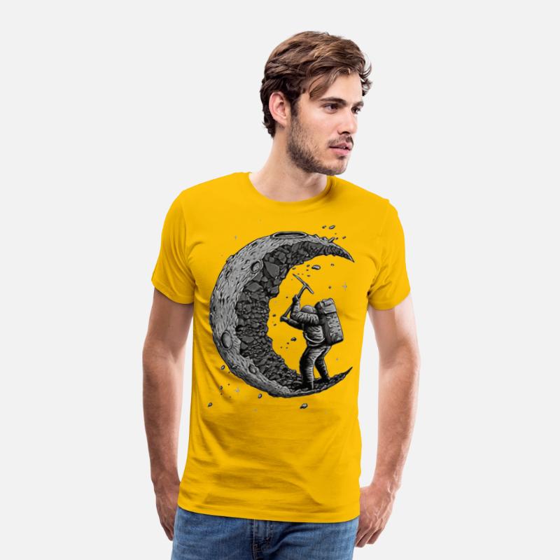 Digging the Moon Funny astronaut T shirt