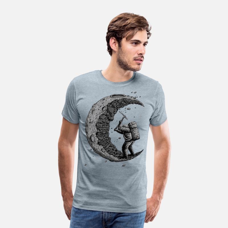 Digging the Moon Funny astronaut T shirt