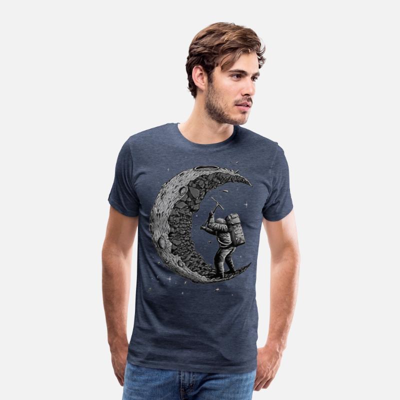 Digging the Moon Funny astronaut T shirt