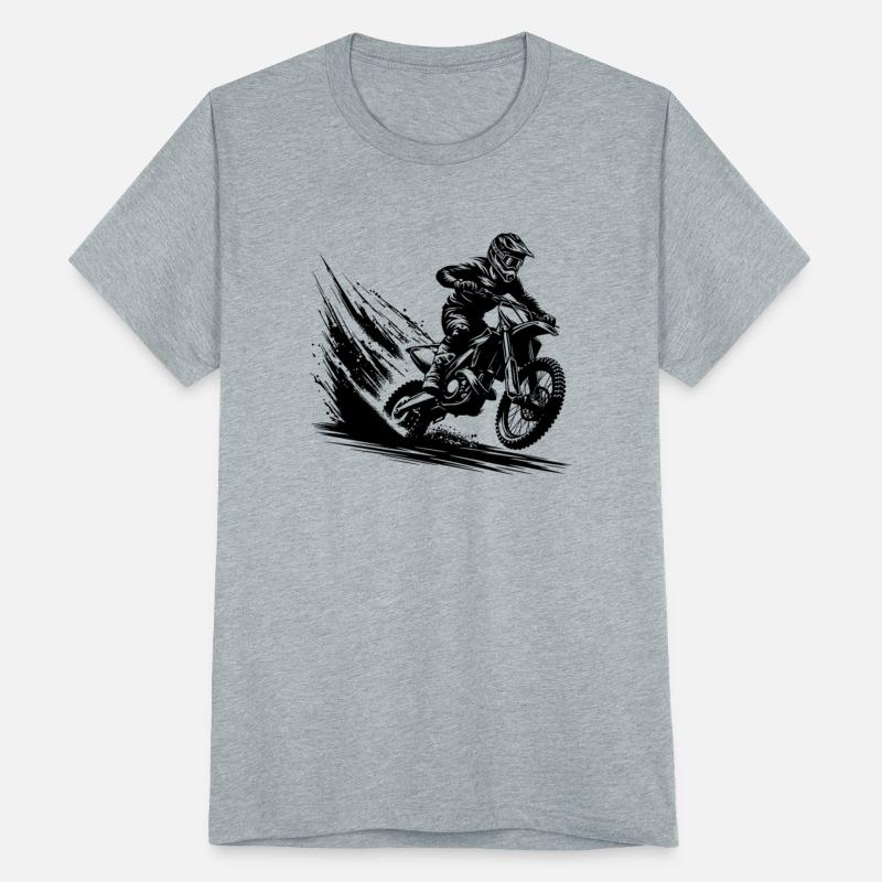 Dirtbike Motocross Jump With Dust And Dynamics