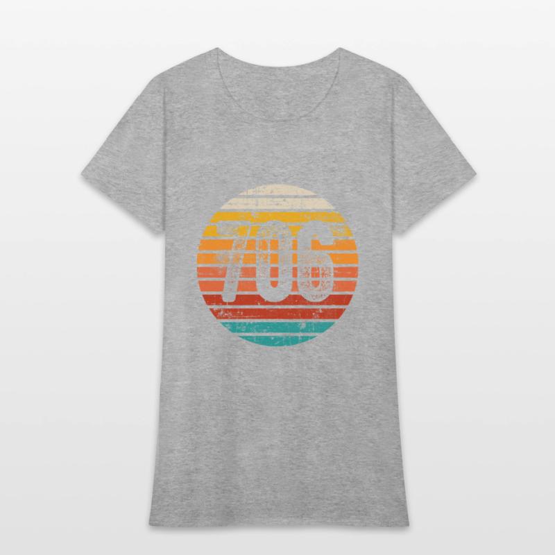 Distressed Vintage Sunset 706 Area Code