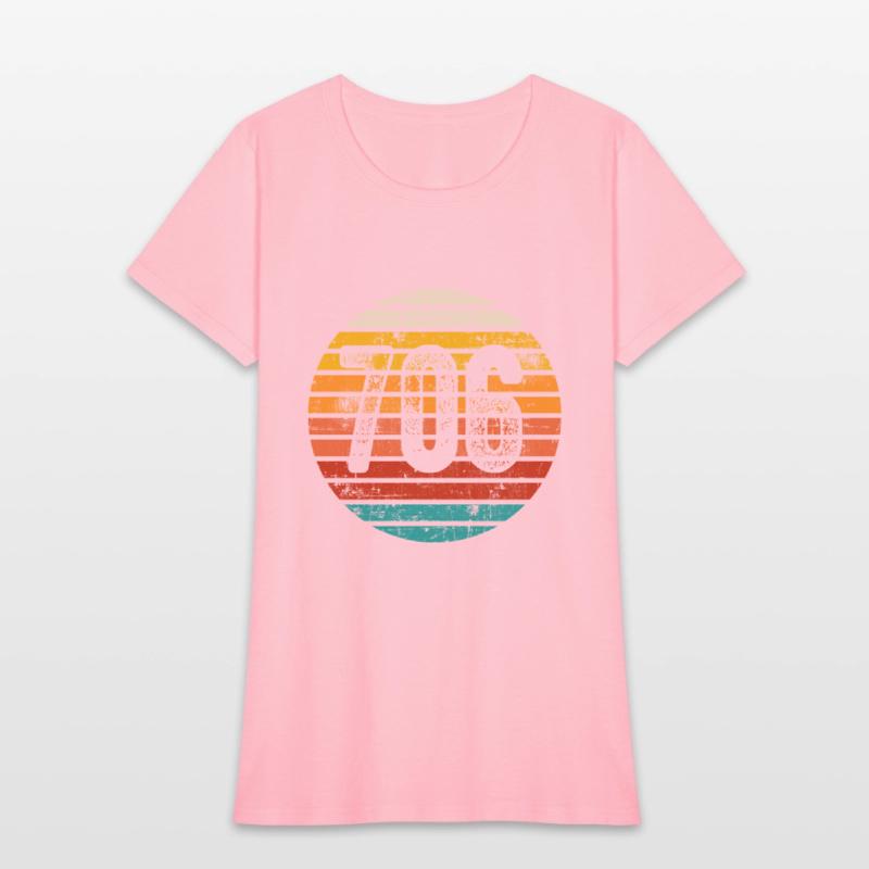 Distressed Vintage Sunset 706 Area Code