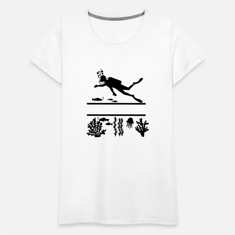 Diver underwater with fish and coral