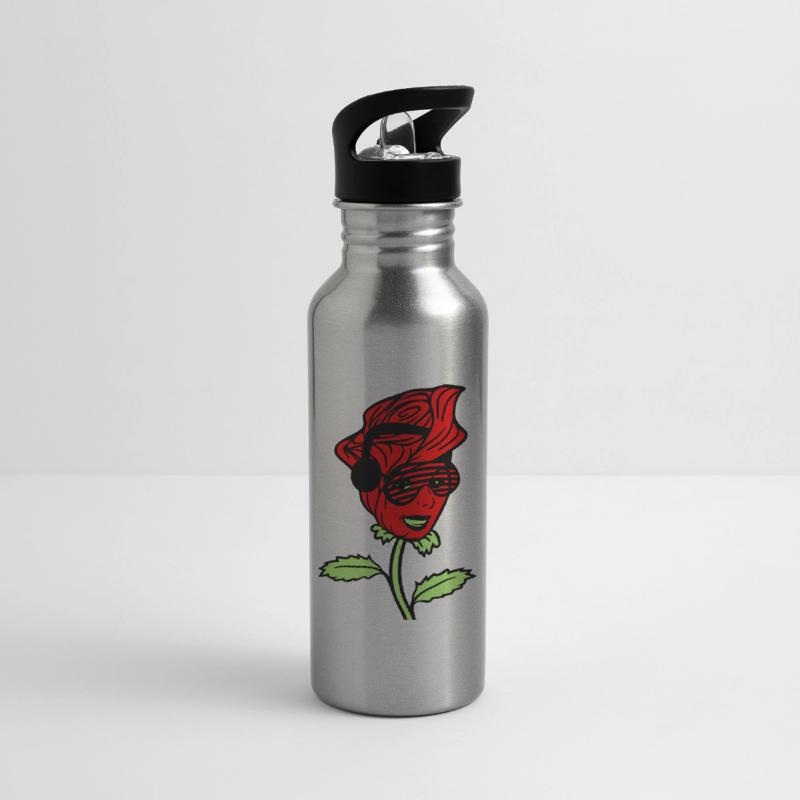 DJ Female Face Rose Flower Nature Blossoms Woman