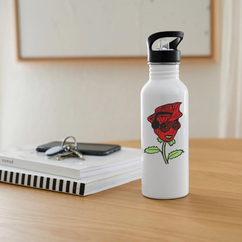 DJ Female Face Rose Flower Nature Blossoms Woman