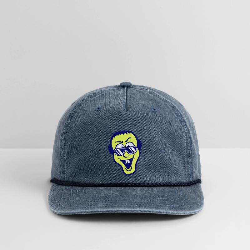 DJ Party Cool Guy Head Cheeky Happy Laughing Face