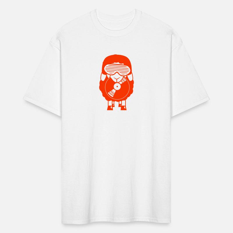 DJ Sheep Holds Vinyl Music Record Plate Club Party