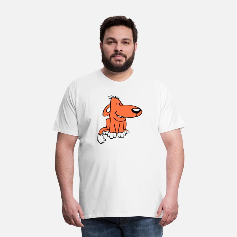 Dog Sitting Cute Funny Happy Comic Pet Fun Cartoon