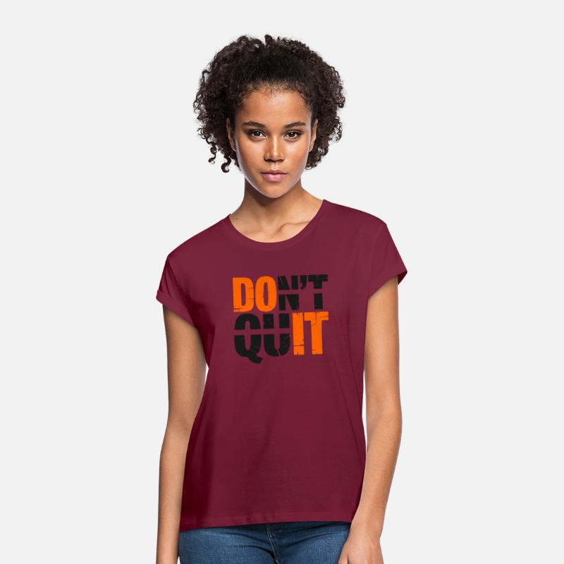 Don't Quit (Do It) Line Distress Vector Two Colors